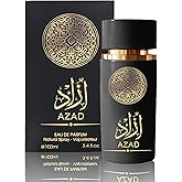 AFLUXE Men Cologne AZAD Eau de Parfum Natural Spray with Pinapple,Tobacco,Patchouli, Iris,Amber, Vanilla Notes Long Lasting Perfume for Men 3.4 Ounce All Day Use