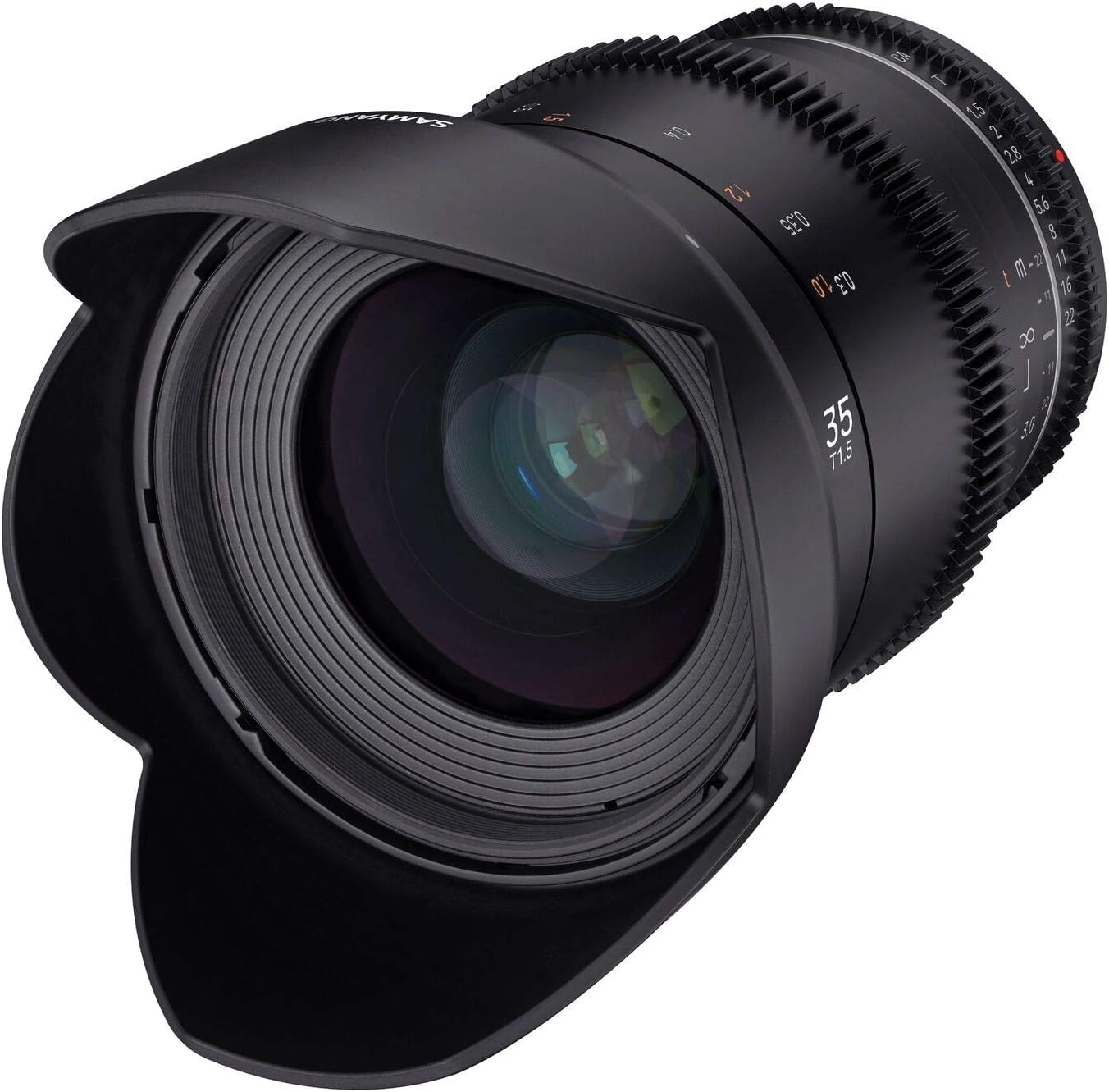 Samyang VDSLR 35mm T1.5 MK2 Manual Focus Cine Lens for Sony FE, Black, Sony E