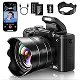 8K Digital Cameras for Photography - Autofocus 88MP