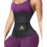 NINGMI Sauna Waist Trainer for Women - Workout Sweat Waist Trimmer Womens Corset Waste Belly Belt Tummy Stomach Wrap Gym
