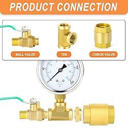 GASHER 1PCS Brass Check Valve 1-1/4" Female