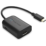 Cable Matters USB-C to HDMI Adapter Supporting 4K 60Hz with Power Delivery in Black (Thunderbolt 3 Port Compatible) for Samsung Galaxy S8/S8+/Note 8, 2016/2017 Macbook Pro, Dell XPS 13/15, and More