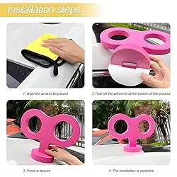 TNAIYH Car Wind Up Key Sticker, 3D Funny Cute