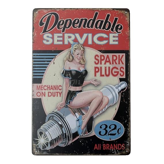 Cartel de Chapa de Metal Vintage