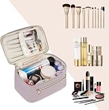 Wandering Nature Travel Makeup Bag with Brush Compartment Purple view 6