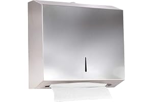 PENGKE Wall Comercial Industrial Paper Towel Dispenser,304 Grade Stainless Steel with Lock Design 250 C-Fold Capacity/300 Multi-Fold Capacity