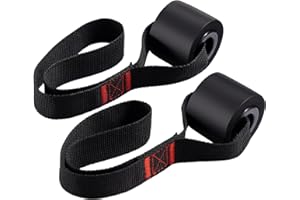 Slim Panda Door Anchor Strap for Resistance Bands - Multi-Point Resistance Band Door Anchor with 5 Stainless D-Rings - Heavy 