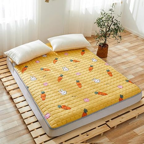 Amazon 和風布団マットレス 夏洗えるキルティング通気性敷きパッド折りたたみベッドマットレス アパートベッドルームマットレス E Full 折りたたみマットレス オンライン通販