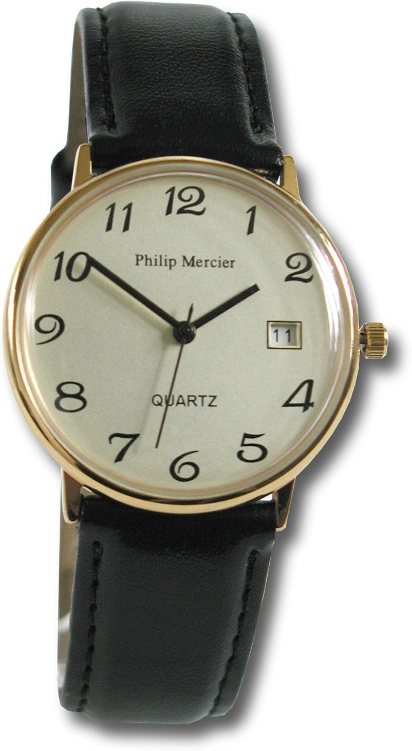 Philip Mercier Men's Quartz Watch with Date SML25/B Amazon.co.uk Watches