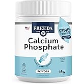 Freeda Calcium Phosphate Powder Mineral Supplement - 16 oz | Kosher Calcium and Phosphorus Powder Supplement to Support Bone Strength &amp; Joint Health for Men, Women, Dogs, and Cats