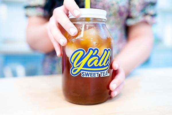 Y’ALL SWEET TEA – ICED TEA BAGS ONE GALLON SIZE IN 10 GALLONS PER PACK QUICK BREW AUTHENTIC SOUTHERN ICE TEA | AS SEEN ON SHARK TANK (CAFFEINATED)