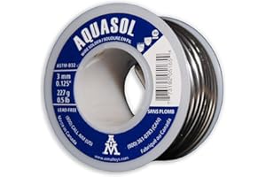 AIM Aquasol Plumbing Solder, Silver Bearing, 0.125inch dia, 1/2 Lb Spool