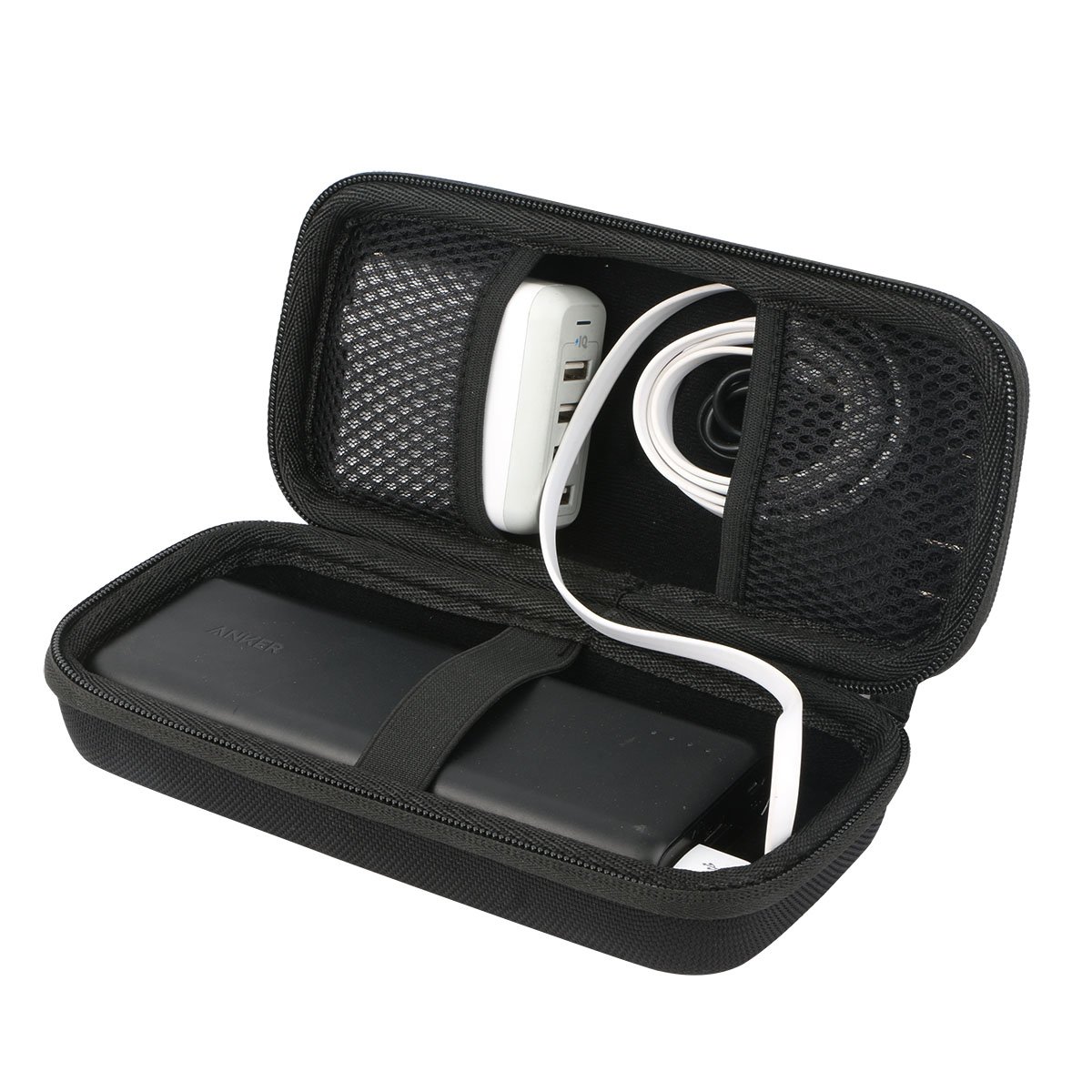 Khanka Hard powerbank Case for Anker PowerCore 26800 Portable Charger 26800mAh External Battery power bank,fits USB Cable.(Black)