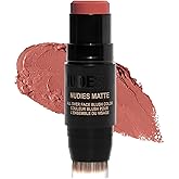 Nudestix Nudies Blush Stick – 3-in-1 Cream Blush for Cheeks, Eyes & Lips with Built-In Brush | Soft Matte Finish for a Natural Flush