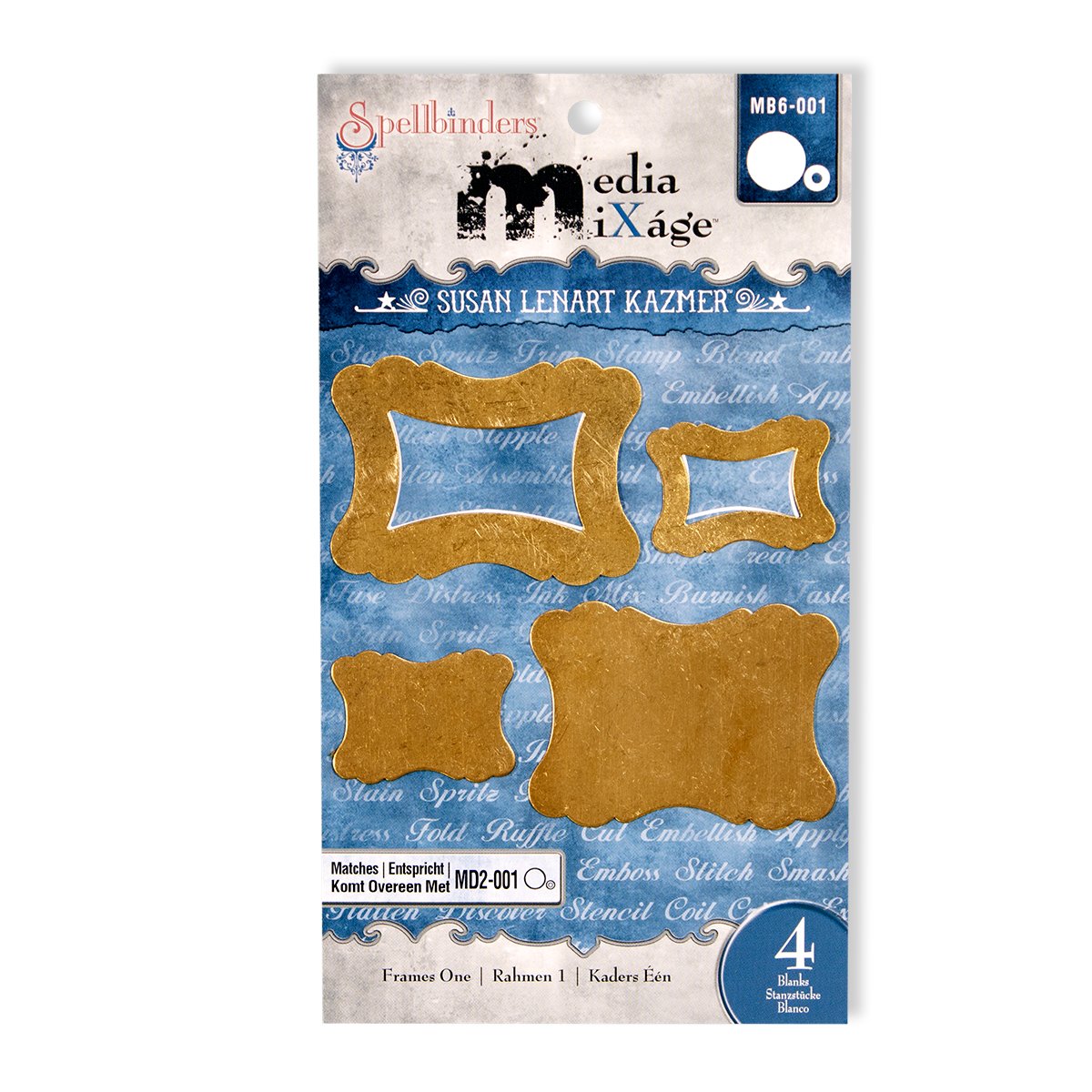Blanks Spellbinder Paper Arts Dresses One Die Template — image 1