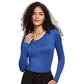 COZYFIT Underscrub Long Sleeve Women - Crew Neck Scrubs Undershirts for Nurse with Soft Fabric