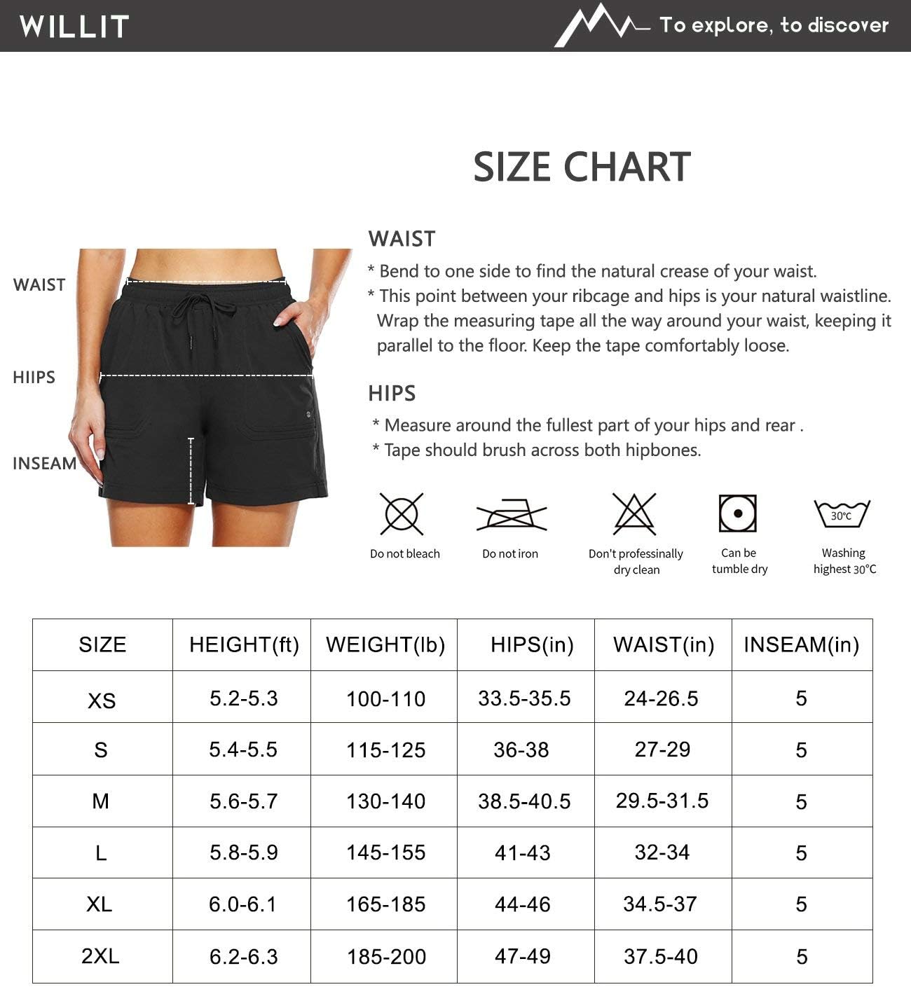 Willit Women's 5" Hiking Shorts Golf Athletic Outdoor Shorts Quick Dry Workout Summer Water Shorts with Pockets : Sports & Outdoors