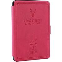 Capa Case Kindle Paperwhite Função Liga/Desliga (bold rosa)