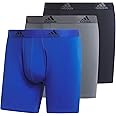 adidas Men's Stretch Cotton Boxer Brief Underwear (3-Pack)