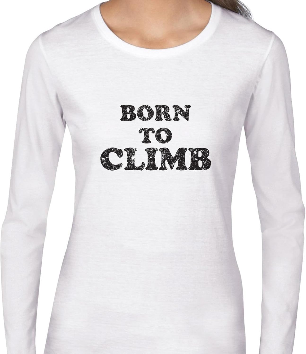 Simple Born To Climb Rock Climbing Graphic Women's Long