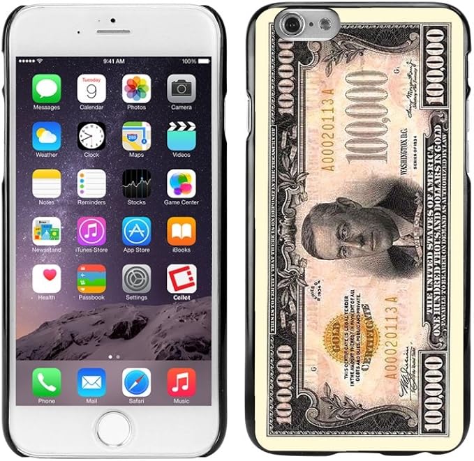 Amazon Com Cellet Protective 100k Bill Design Cell Phone Case For Iphone 6 Non Retail Packaging Black Amazon Com Cellet Protective 100k Bill Design Cell Phone Case For Iphone 6 Non Retail Packaging Black