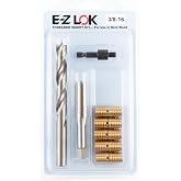 E-Z LOK Thread Repair Kit, 0.375-16 | Brass construction, Designed for hard wood repair applications, Includes drill, tap