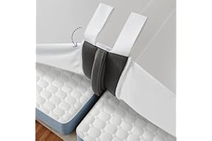FeelAtHome 3-in-1 Bed Bridge Converter Kit Twin XL to King | Split King Gap Filler with Attached Fitted Sheet & Straps | Adju