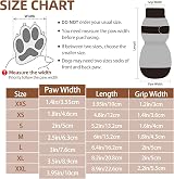 PUPTECK 2 Pairs Anti-Slip Dog Socks Paws Stop Licking Boots Small Large view 2