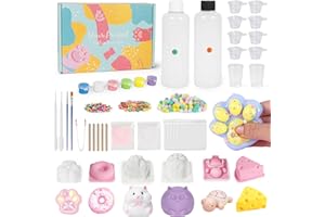 Starry Taba Squishy Kit Set 500g Taba Squishy Making DIY Kit with 1:1 AB Liquid Silicone Faster Fully Cures Bubble Free with 