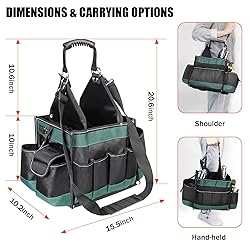Open Top Tool Bag 15 Inch, Electrician Tool Bag
