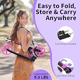 BELEEV Kids Scooter 6+ LED Light Up Stem & Deck 2 Wheel Foldable 220 lb view 5