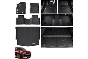 WAYIDSS Floor Mats & Trunk Mat for Nissan Rogue 2026 2025 2024 2023 2022 2021 (NOT for Rogue Sport),TPE All Weather Protectio