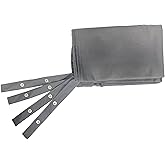 Disc-O-Bed Kids Cot Sheet for Folding Bed Systems and Camping, Extra Wide Portable Sleeping Mattress Cover for Kids, Travel Bag Friendly, Grey