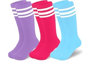 SARFEL Toddler Soccer Socks Kids Soccer Socks Youth Soccer Socks Kids Baseball Socks Girls Softball Socks Boys Football Socks