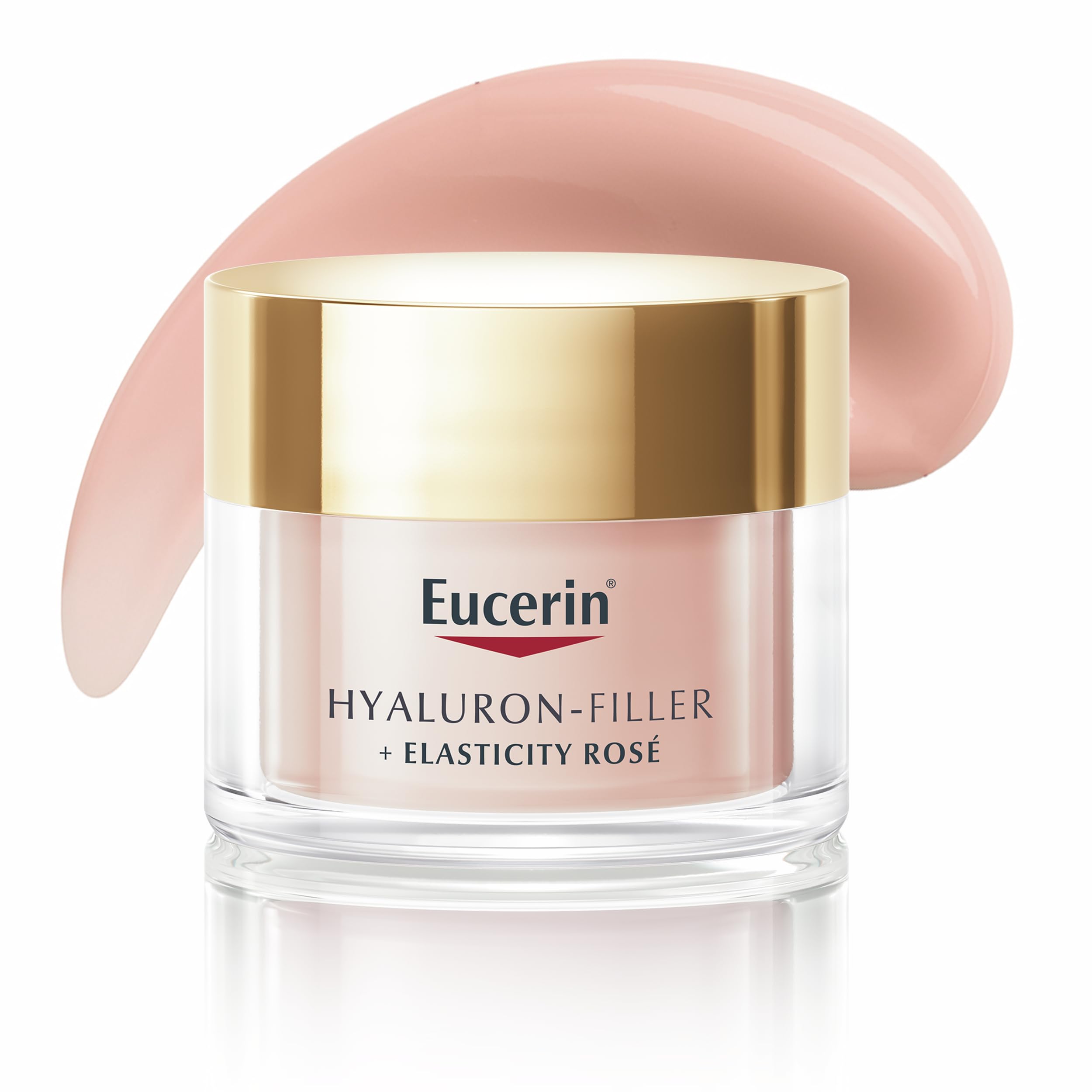 Eucerin Hyaluron-Filler + Elasticity Day Rosé SPF 30 50ml, Anti-Wrinkle Day Cream for Glowy Skin, Refreshing Moisturiser with Hyaluronic Acid and Collagen