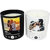 4oz/10oz Personalized Custom Song Photo Candle | Couples Music Gift