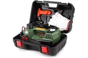 FEANISIFEI Electric Car Jack 5 Ton 12V Hydraulic Jack Kit Built-in Pump for Vehicle tire Repair(Lifting Range:5.9-17.7 Inch) 