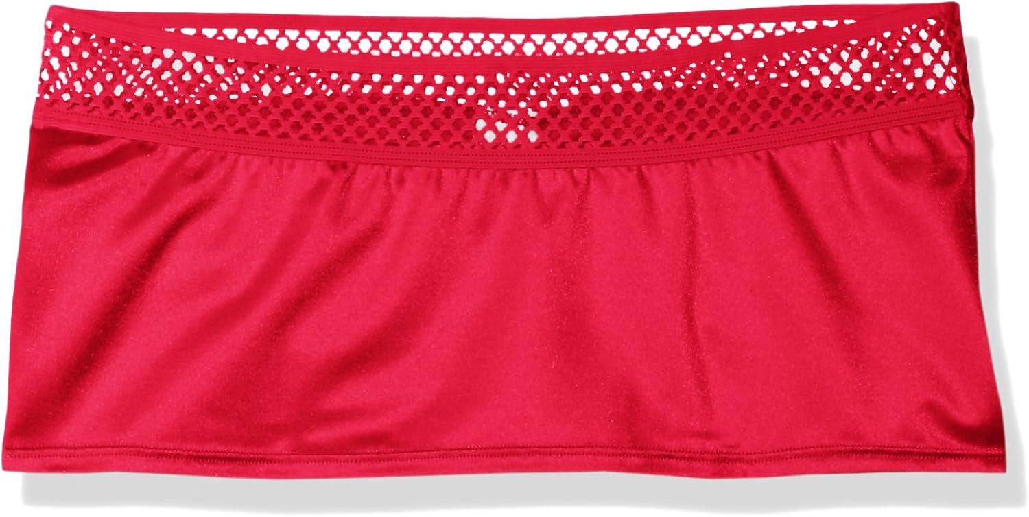 BODYZONE Women's Honeycomb Scrunch Back Skirt, Neon Pink, One Size: Clothing