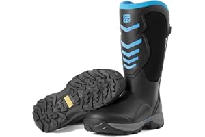 PW WOVENPAK WOVENPAK Rubber Boots for Men, Hunting Boots 6mm Neoprene Insulated Mud Boots for Men with Steel Shank, Mens Rubber Boots Waterproof Boots for Men, Anti Slip Work Boots Outdoor Mud Boots, Size 6-13
