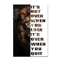 Motivational Picture Canvas Wall Art Animal Print