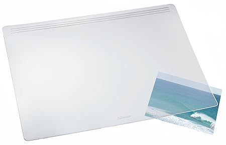 Läufer 32640 Matton transparent mattiert, Schreibtischunterlage 39x60 cm, durchsichtige Schreibunterlage für besonders hohen 