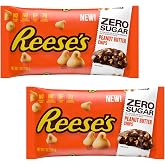 Reese's Zero Sugar Peanut Butter Baking Chips - Pack of 2 - Great for Baking and Making Traditions With Family Around the Holiday Season
