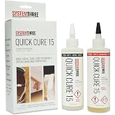 System Three Quick Cure 15 Epoxy Adhesive, 1 Pt Bottle Kit, Amber