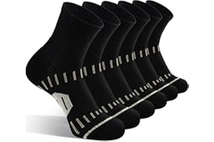 SukModen Copper Ankle Compression Socks for Men and Women(6 pairs), Breathable Arch Support Short Running Socks