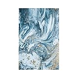Abstract Turquoise Blue Marble 1 Gang No Device