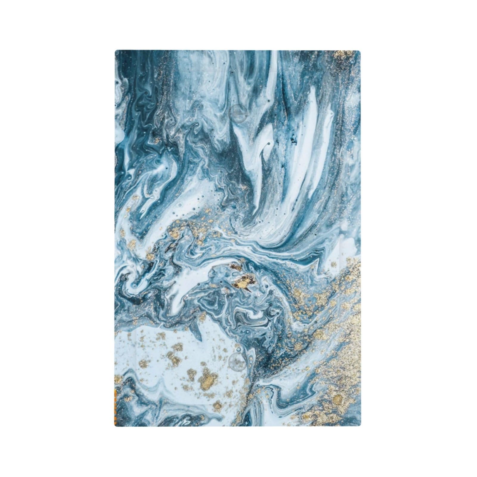 Abstract Turquoise Blue Marble 1 Gang No Device