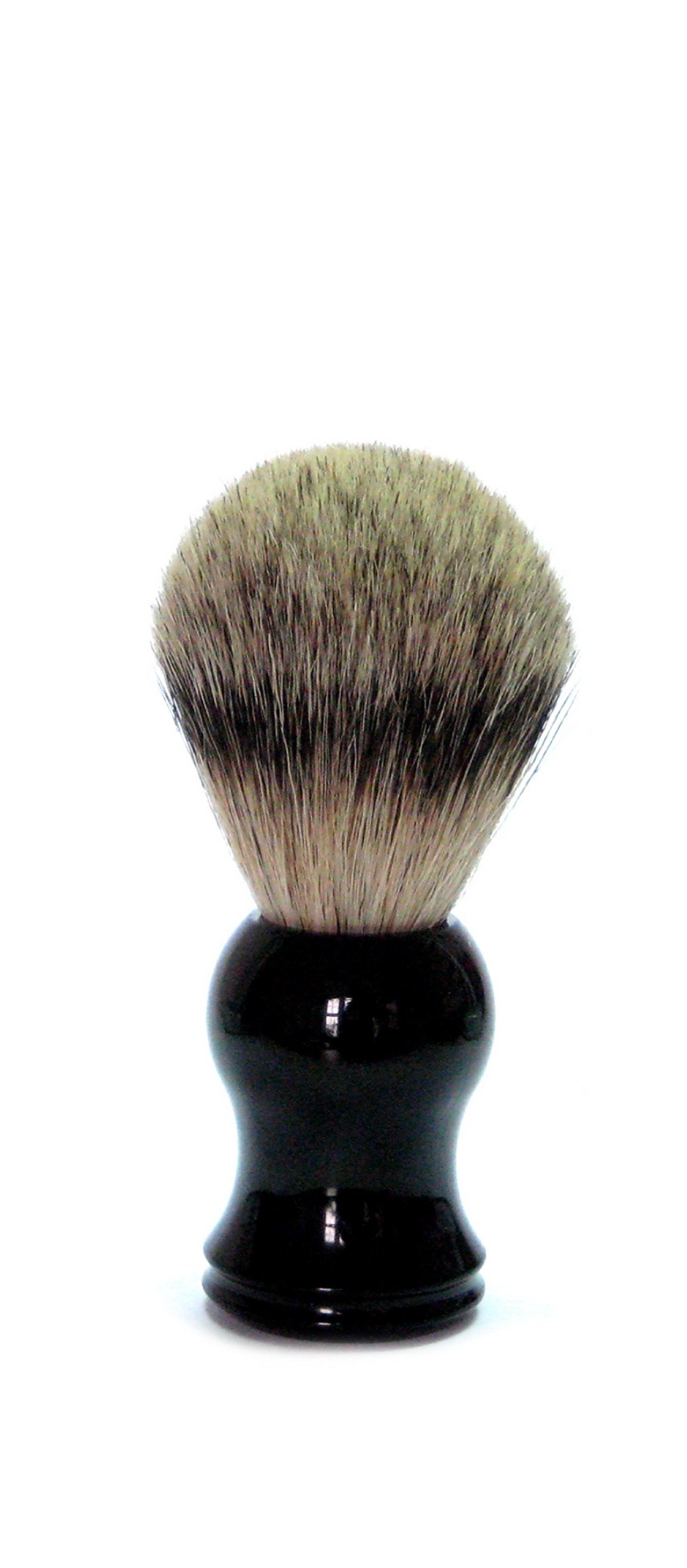 100 Percent Slicker Hair Gold Badger Shaving Brush, Plastic handle, 1 Piece