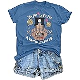 MNLYBABY Women Pirate Shirts Yo Ho Yo Ho A Pirate Life for Me Shirt Kingdom Castle Tee Family Vacation Short Sleeve Top