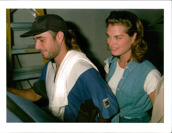 Amazon Com Vintage Photo Of Andre Agassi And Brooke Shields