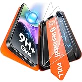 TAURI 2 Pack for iPhone 14 Screen Protector, 1-Step Install Clear | Auto Dust Removal, Full Coverage, Anti-Scratch Bubble-Free, (Ultra HD) Military-Grade 9H+ Tempered Glass for iPhone 14